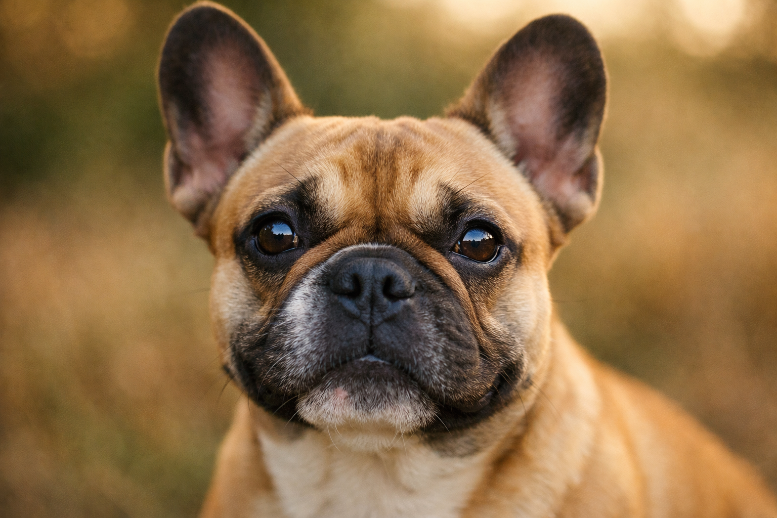 Dog showing a warm, relaxed emotional expression in a calm environment.
